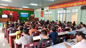 Hình 3. Quang cảnh lớp huấn luyện tại xã Lang Minh, huyện Xuân Lộc.jpg