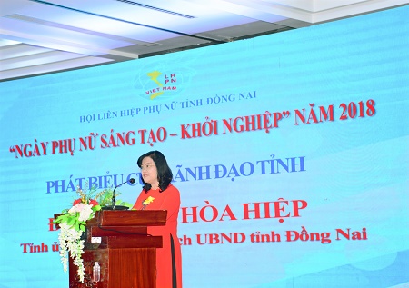 Hinh 1. Đ.c Nguyễn Hòa Hiệp - Tỉnh ủy viên, PCT UBND tỉnh phát biểu.jpg